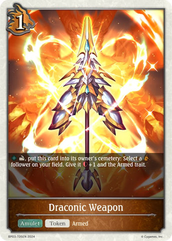 Draconic Weapon (BP03-T05EN) [Flame of Laevateinn]